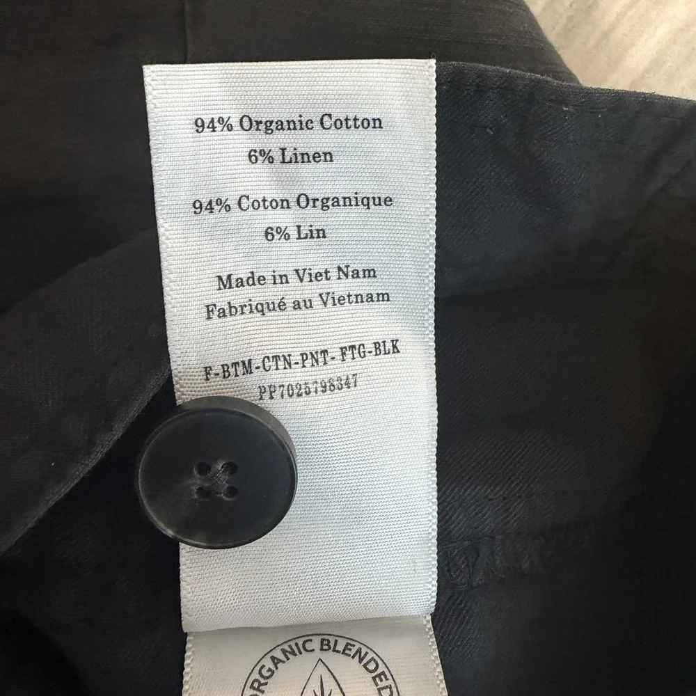 Everlane Fatigue Barrel Pant 4 Dark Grey Hi Rise Cotton Linen Minimalist Staple